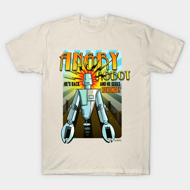 Angry Robot T-Shirt by OsFrontis